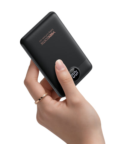 VEEKTOMX Mini Portable Charger 10000mAh, 22.5W Fast-Charging Portable Power Bank Ultra Slim & Lightweight 3 Output Ports Travel Battery Pack Compatible with iPhone/Samsung/One Plus, Travel Must-Have